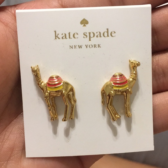 kate spade Jewelry - Kate Spade Camel earrings